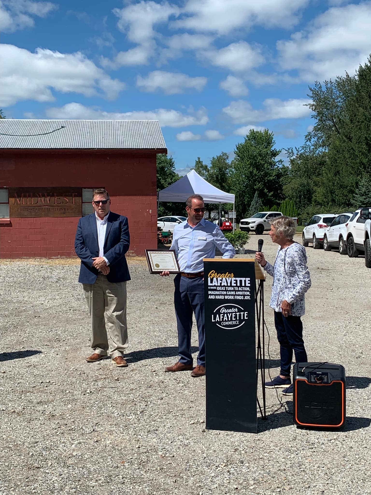 Grand Opening Midwest Landscape Industries Greater Lafayette Commerce